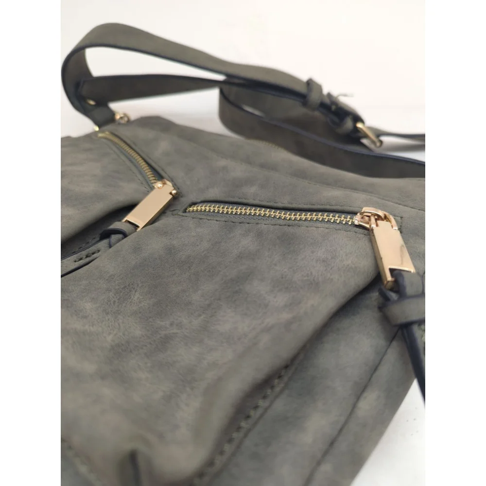 Women's Unbranded Grey/green Crossbody Bag Medium